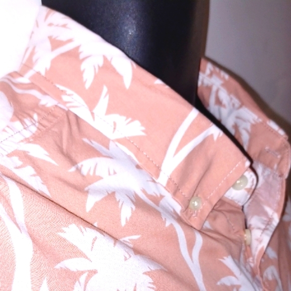 Goodfellow & Co Orange and White Casual Button Down Shirt, XL - Picture 6 of 9